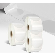 Colortouch Şeffaf Paketleme Etiketi - Yuvarlak Paketleme Etiketleri - 3 cm Çapında - Şeffaf Mühür Etiketleri - Küçük Işletmeler Için Hediye Paketleri, Zarflar (3000 Adet)