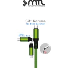 Mtl 3.4A USB To Micro USB Örgülü Metal Başlıklı Hızlı Şarj ve Data Kablosu 1.5 Metre MT2053
