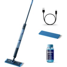 Philips Oneup 5000 Serisi Elektrikli Mop, Kablosuz, Bakterilere Karşı %99,9 Etkili, 360 Derece Başlık ile Zahmetsiz Kullanım, (XV5113/01)