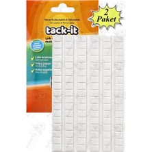 Hamur Yapıştırıcı Tack-It 50GR 2 Paket 65 Parça Macun Sakız Yapıştırıcı Takıt Çerçeve Afiş Duvar Iz Bırakmaz Sökülebilir