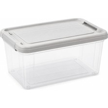 Orret Home Kilitli Saklama Kabı Şeffaf Organizer Pp Plastik Gıda Saklama Kabı Kapaklı Buzdolabı Düzenleyici Istiflenebilir Çok Amaçlı Saklama Kutusu (5 Litre)