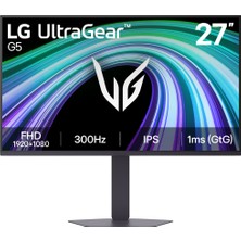 Lg 27G550B-B 27'' Ultragear G5 1ms (Gtg) 300Hz (2xhdmı+Display) Hdr 10 G-Sync Freesync IPS Panel Fhd Pivot Oyun Monitörü