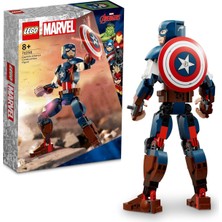 Super Heroes Kaptan Amerika Yapım Figürü 76258 - 8 Yaş ve Üzeri Çocuklar Için Süper Kahraman Içeren Yaratıcı Oyuncak Yapım Seti (310 Parça)