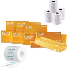 Umur Termal Rulo, 80 x 30 Cm, 30 Mt, 55 Gr, 10'lu Paket