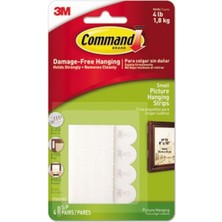 Command Resim Asma Çıkarılabilir Kilitleme Bağlantı Elemanları, 5/8" x 2 1/8", 4'lü Set