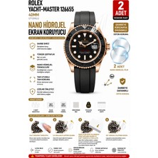 onlinekordon Rolex Yacht-Master 126655 Uyumlu Nano Hidrojel Ekran Koruyucu 2 Adet Darbe Emici Tpu Film