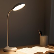 Coverzone 360 Derece Döner LED Masa Lambası, Ayarlanabilir Parlaklık, Dokunmatik Kontrol, USB Şarj, Göz Koruma Özelliği ile Sıcak Beyaz Işık / 1977