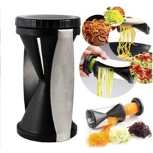 Esareticaret Jülyen Sebze Doğrayıcı Dilimleyici Soyucu, Spiral Spagetti Şekil, Siyah