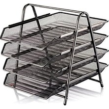 Cassa 8934 Metal Evrak Rafı Siyah 4'lü