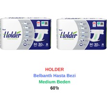 Holder - Belbantlı Hasta Bezi Medium Beden 60'lı