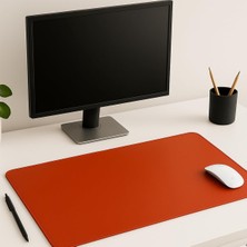 Kleen Pu Deri Masa Matı, Dikişli Kenarlı, Çift Yönlü Kullanım, Büyük Boy, Ofis Için (Turun