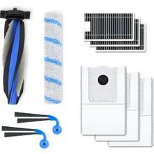T90 Omni ve T90 Pro Omni Uyumlu 10 Parça Yedek Parça Seti (Ana Fırça, Rulo Mop, Filtre, Toz Torbası) - DKT1300001