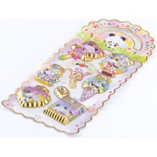 Bimotif 3D Kabartmalı Su Dolgulu Sticker, Sevimli Panda
