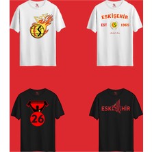 Rabona Fashion Eskişehirspor 4 Farklı Tasarım Taraftar T-Shirt Seti