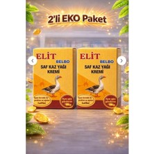 elit belbo Onarıcı Etkili Saf Kaz Yağı Kremi 180 ml – Tüm Cilt Tipleri Için 2’li Eko Paket