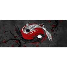 Porge Gamer Mouse Pad 90X40 Mouse Pad Xxl Büyük Oyuncu Koi Mousepad (Koi Fish, 90X40 cm 3mm Kalın