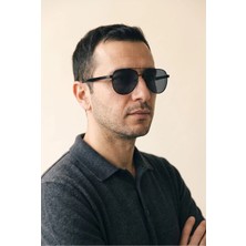 Chocolate Eyewear Erkek Uv 400 Koruma Polarize Metal Çerçeve Siyah Erkek Güneş Gözlüğü