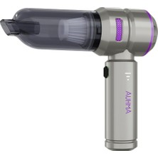 Auhma Ahv-02 Kablosuz Araç Içi Süpürge Mor / 21000PA Güçlü Vakum / Fırçasız Motor / Üflem