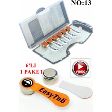 TAN EXPRESS No:13 Kulaklık Pili 6'lı : 1 Paket (Videolu)