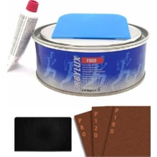Orbay Fiber Elyaf Macun 1000 gr Set + 3 Adet Zımpara ve 1 Adet Macun Çeliği