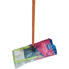 Myclean Makarna 40 cm Mop Saplı Takım (3 Parça Mop Aparat Sap)