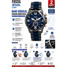 onlinekordon Fossil JR1494 Uyumlu Nano Hidrojel Ekran Koruyucu 2 Adet Güçlendirilmiş Darbe Emici Tpu Film