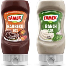 Tamek Barbekü ve Ranch Sos, Çift Paket, Worcester Soslu Barbekü ve Ekşi Kremalı Ranch Sos, 2'li