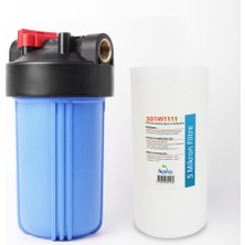 Spring Water Big Blue 10'' Ağır Hizmet Tipi Filtre Housing (Kap) - 1'' Giriş/çıkış + Sediment Filtre