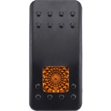 Mucize 12V Su Geçirmez Araba, Otomobil, Tekne Açma/kapama Düğmesi, LED Işıklı, 4 Pinli Sarı