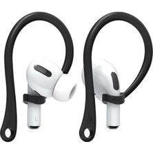 M.TK Moveteck Airpodss 4 3 2 1 Pro Pro 2 Nesil Uyumlu Silikon Kulaklık Tutucu Kulak Askısı Düşmeyi Önleyici - 2ADET Sağ Sol Sport Dönüşüm