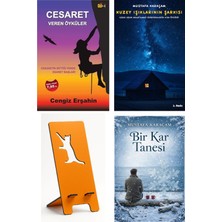 Tutku Yayınevi Cesaret Veren Öyküler - Cengiz Erşahin + Kuzey Işıklarının Şarkısı + Telefon Tutucu + Bir Kar Tanesi