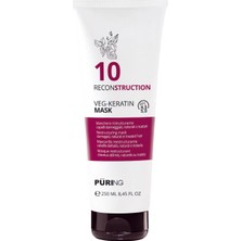 PURING 10 Reconstruction Yıpranmış Saçlar Için Bitkisel Keratin & Amino Asitli Onarıcı Saç Maskesi 250ML