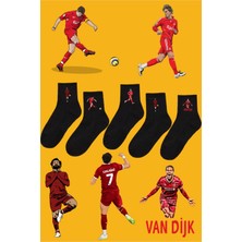 Rabona Fashion Liverpool Unutulmaz Anlar 5'li Taraftar Çorabı