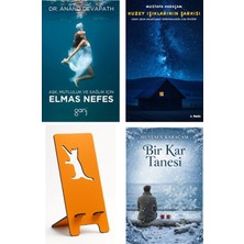Ganj Kitap Aşk Mutluluk ve Sağlık Için Elmas Nefes - Anand Devapath + Kuzey Işıklarının Şarkısı + Telefon Tutucu + Bir Kar Tanesi