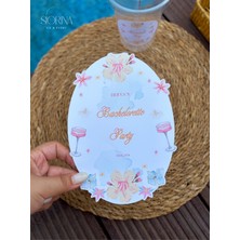 Siorina Events Bachelorette Bride Doğum Günü Masa Kartı / Davetiye - 5 Adet