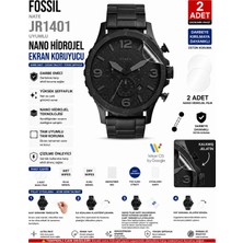 onlinekordon Fossil Nate JR1401 Uyumlu Şeffaf Nano Hidrojel Ekran Koruyucu 2 Adet Güçlendirilmiş Darbe Emici Tpu Film