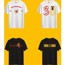 Rabona Fashion Kayserispor 1966 Efsane Seri 4'lü Taraftar T-Shirt Seti