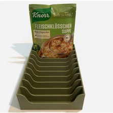 Sepetzone 3D Baskı Dalgalı Poşet Düzenleyici - Mutfak Baharat Çorba Paket Organizeri