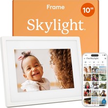SKYLİGHT Skylight 10 Inc Dijital Resim Çerçevesi - Dokunmatik - Telefon Kontrollü, Beyaz