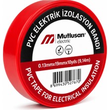Mutlusan 5 Ad Kırmızı Pvc Elektrik Izolasyon Bandı