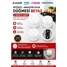 Öz Beyaz Eşya Ocak 4 Adet Düğme Yandan Kontrol Düğmesi