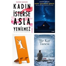 Destek Yayınları Kadın Isterse Asla Yenilmez - Nuray Sayarı + Kuzey Işıklarının Şarkısı + Telefon Tutucu + Bir Kar Tanesi
