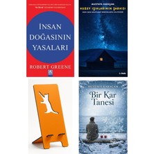 Altın Kitaplar Insan Doğasının Yasaları - Robert Greene + Kuzey Işıklarının Şarkısı + Telefon Tutucu + Bir Kar Tanesi