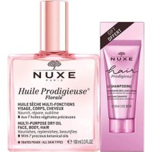 AyrStore Nuxe Huile Prodigieuse Floral Çok Amaçlı Kuru Yağ Şampuan Hediyeli