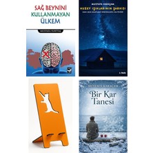 Arı Sanat Yayınevi Sağ Beynini Kullanmayan Ülkem - Mustafa Yurttaş + Kuzey Işıklarının Şarkısı + Telefon Tutucu + Bir Kar Tanesi