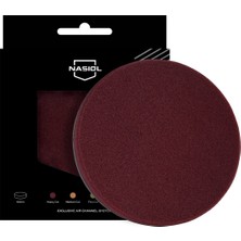 AyrStore Nasiol Özel Hava Kanallı Polisaj Pedi BORDO-150 Mm-Sert Polisaj Pasta Cila Süngeri, Detailing, Ot