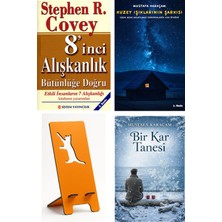 Aura 8'inci Alışkanlık Bütünlüğe Doğru - Stephen R. Covey + Kuzey Işıklarının Şarkısı + Telefon Tutucu + Bir Kar Tanesi