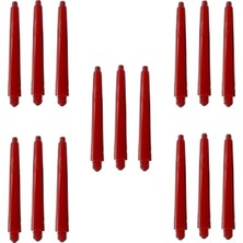 AyrStore Dartsan 5 Set (15 Adet) 41MM Nylon Dart Şaft-Shaft. Kırmızı