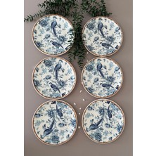 Yiğit Seramik Züccaciye Bluekitchen Model 6 Kişilik/parça Modern Pasta/servis Tabağı