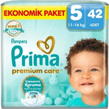 AyrStore Prima Bebek Bezi Premium Care 5 Numara 42 Adet Ekonomik Paket